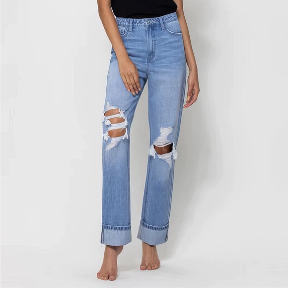 VERVET BY FLYING MONKEY ALYSSA STRAIGHT JEANS ❤️NEW COLLECTION IN STORES❤️ - Picture 3 of 3